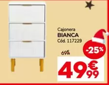 Oferta de Bianca - Cajonera por 49,99€ en Conforama