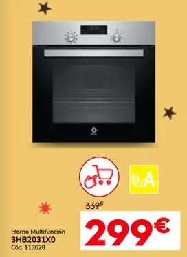 Oferta de Horno Multifunción 3hb203lxo por 299€ en Conforama