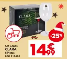 Oferta de Set Copas 6 Piezas por 14,99€ en Conforama