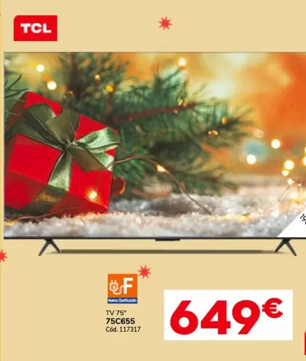 Oferta de TCL - Tv 75" 75C635 por 649€ en Conforama