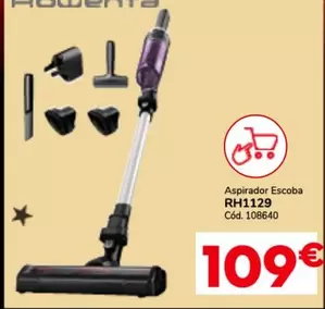 Oferta de Aspirador Escoba RH1129 por 109€ en Conforama