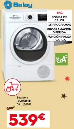 Oferta de Balay - 3SB581B por 539€ en Conforama