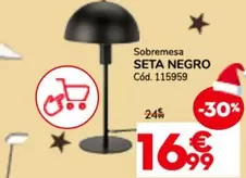 Oferta de Sobremesa Seta Negro por 16,99€ en Conforama