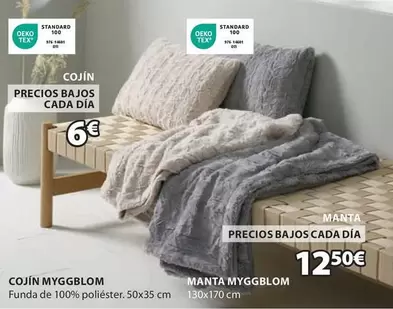 Oferta de TEX - Cojin Myggblom por 12,5€ en JYSK