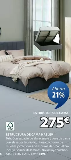 Oferta de Estructura De Cama Masley por 275€ en JYSK