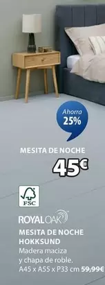 Oferta de Royal - Mesita De Noche por 45€ en JYSK