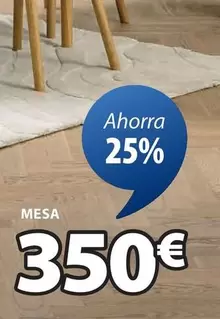 Oferta de Mesa por 350€ en JYSK