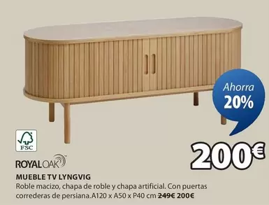 Oferta de Mueble Tv por 200€ en JYSK