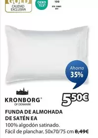 Oferta de Kronborg - Funda De Almohada De Satén Ea por 5,5€ en JYSK