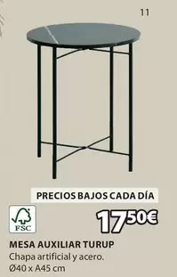 Oferta de Mesa Auxiliar Turup por 17,5€ en JYSK