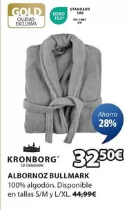 Oferta de Kronborg - Albornoz Bullmark por 32,5€ en JYSK