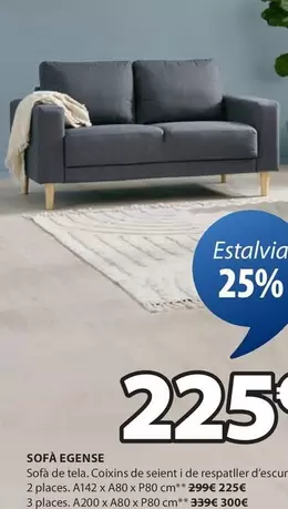 Oferta de Sofa Egense por 225€ en JYSK