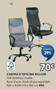 Oferta de Cadira D'oficina Billum por 70€ en JYSK