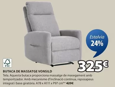 Oferta de Butaca De Massatge por 325€ en JYSK