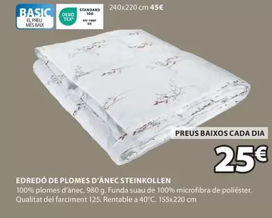 Oferta de Standard - Edredo De Plomes D'anec Steinkollen por 25€ en JYSK