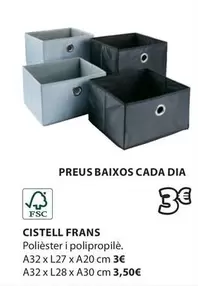 Oferta de Dia - Cistell Frans por 3€ en JYSK