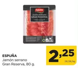 Oferta de Serrano - Jamón  Gran Reserva por 2,25€ en Alimerka