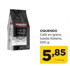 Oferta de Oquendo - Café En Grano Tueste Italiano por 5,85€ en Alimerka