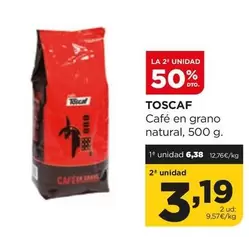 Oferta de Toscaf - Cafe En Grano Natural por 6,38€ en Alimerka