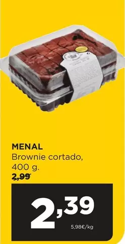 Oferta de Menal - Brownie Cortado por 2,39€ en Alimerka