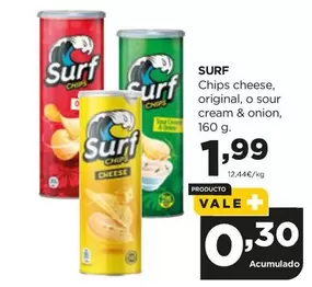 Oferta de Chips Cheese, Original, O Sour Cream & Onion por 1,99€ en Alimerka