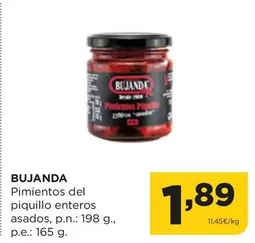 Oferta de Bujanda - Pimientos Del Piquillo Enteros Asados por 1,89€ en Alimerka