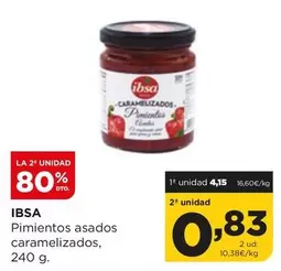 Oferta de Ibsa - Pimientos Asados Caramelizados por 4,15€ en Alimerka