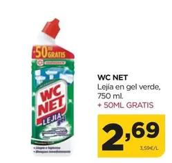 Oferta de WC Net - Lejía En Gel Verde por 2,69€ en Alimerka