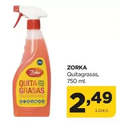 Oferta de Zorka - Quitagrasas por 2,49€ en Alimerka