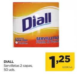 Oferta de Diall - Servilletas 2 Capas por 1,25€ en Alimerka