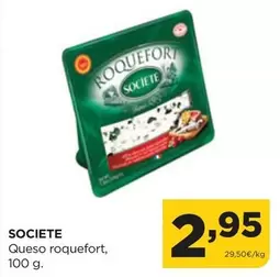 Oferta de Societe - Queso Roquefort por 2,95€ en Alimerka