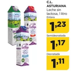 Oferta de La Asturiana - Leche Sin Lactosa por 1,17€ en Alimerka