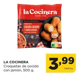 Oferta de La Cocinera - Croquetas De Cocido Con Jamon por 3,99€ en Alimerka