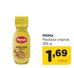 Oferta de Prima -  Mostaza Original por 1,69€ en Alimerka