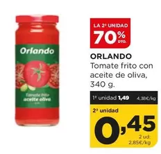 Oferta de Orlando - Tomate Frito Con Aceite De Oliva por 1,49€ en Alimerka