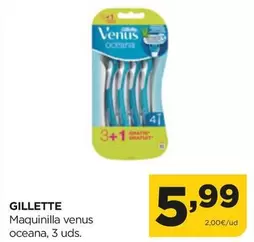 Oferta de Gillette - Maquinilla Venus Oceana por 5,99€ en Alimerka