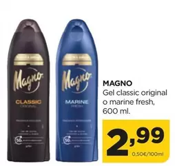 Oferta de Magno - Gel Classic Original O Marine Fresh por 2,99€ en Alimerka