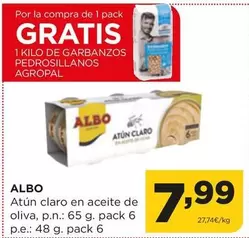 Oferta de Albo - Atun Claro En Aceite De Oliva por 7,99€ en Alimerka