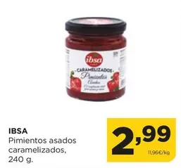 Oferta de Ibsa - Pimientos Asados Caramelizados por 2,99€ en Alimerka