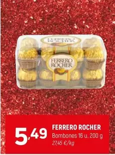 Oferta de Ferrero Rocher - Bombones por 5,49€ en Coviran