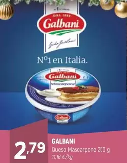 Oferta de Galbani - Queso Mascarpone por 2,79€ en Coviran