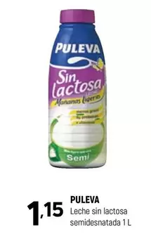 Oferta de Puleva - Leche Sin Lactosa Semidesnatada por 1,15€ en Coviran