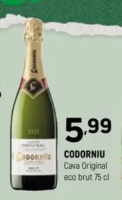 Oferta de Codorniu - Cava Original Eco Brut por 5,99€ en Coviran