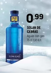 Oferta de Solán de Cabras - Aguas Con Gas por 0,99€ en Coviran