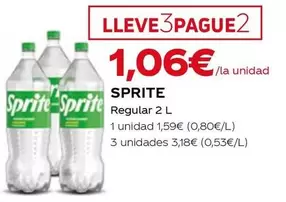 Oferta de Sprite - Regular por 1,59€ en Coviran