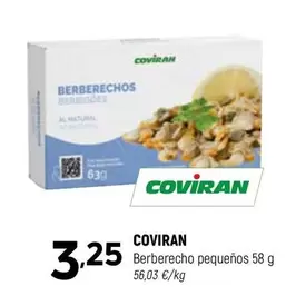 Oferta de Coviran - Berberechos por 3,25€ en Coviran