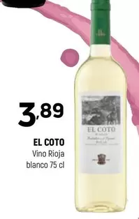 Oferta de El Coto - Vino Rioja Blanco por 3,89€ en Coviran