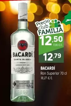 Oferta de Bacardi - Ron Superior por 12,79€ en Coviran