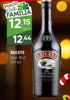 Oferta de Baileys - Licor por 12,15€ en Coviran