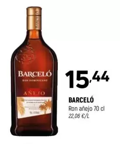 Oferta de Barceló - Ron Añejo por 15,44€ en Coviran